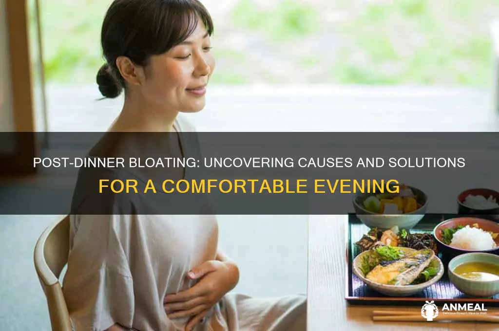 why am i always bloated after dinner