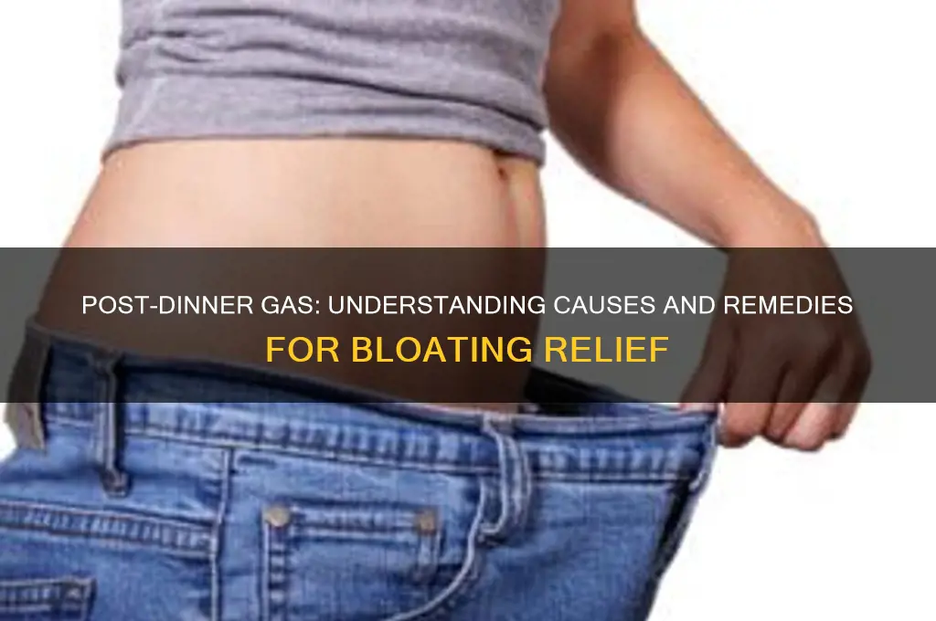 why am i gassy after dinner