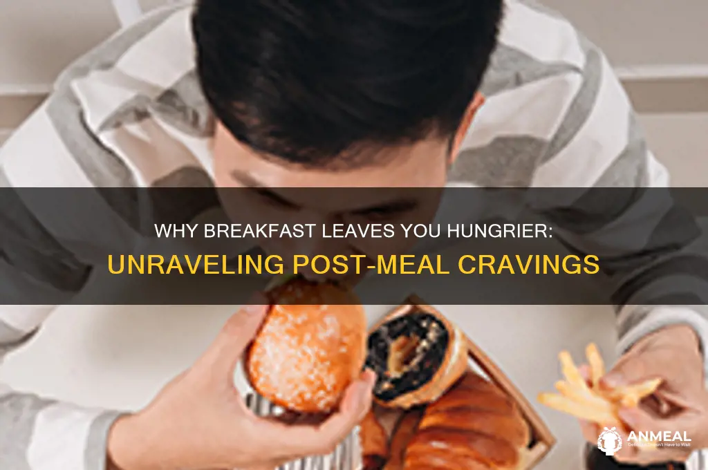 why am i hungrier after breakfast