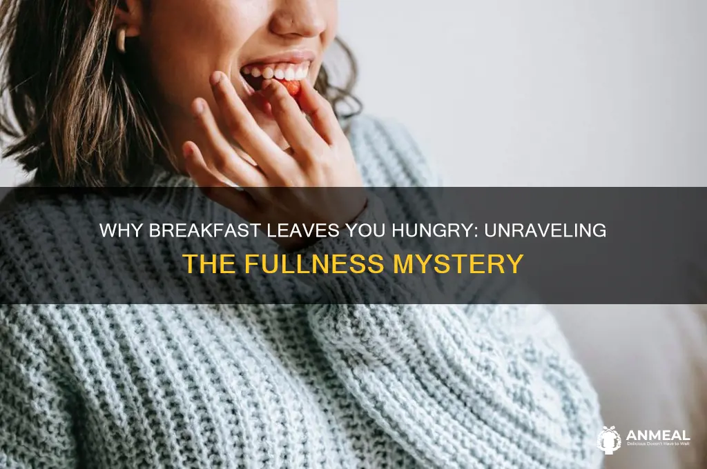 why am i never full after breakfast