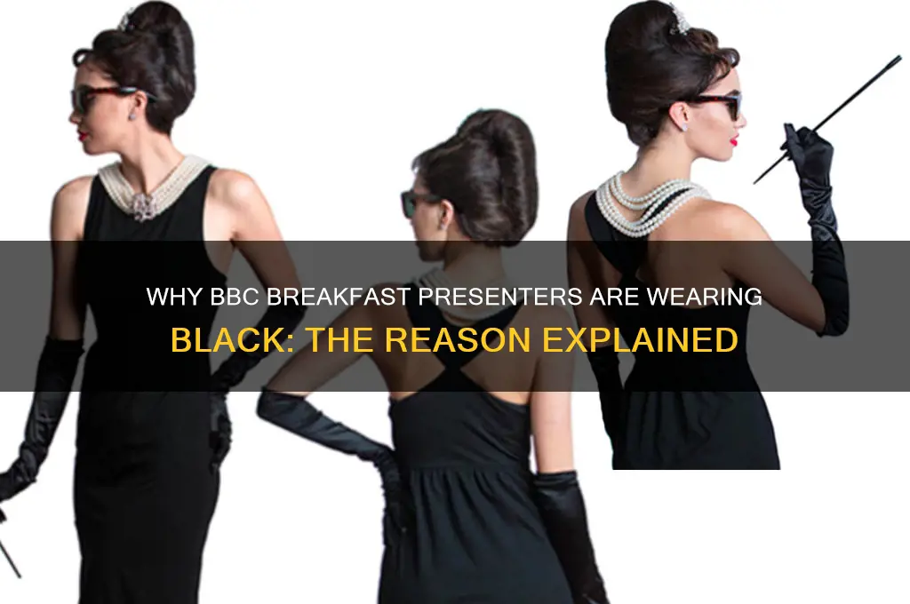 why are bbc breakfast presenters wearing black