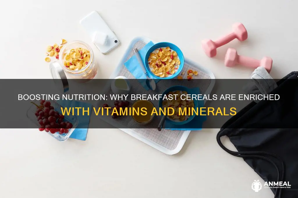 why are breakfast cereals often enriched with vitamins and minerals
