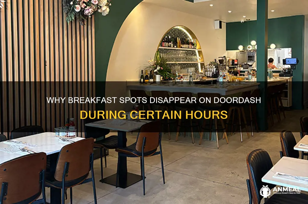 why are breakfast places closed on doordash