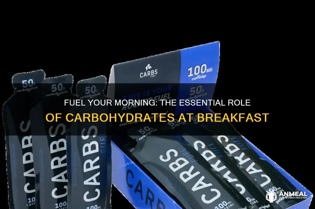 why are carbohydrates important for breakfast