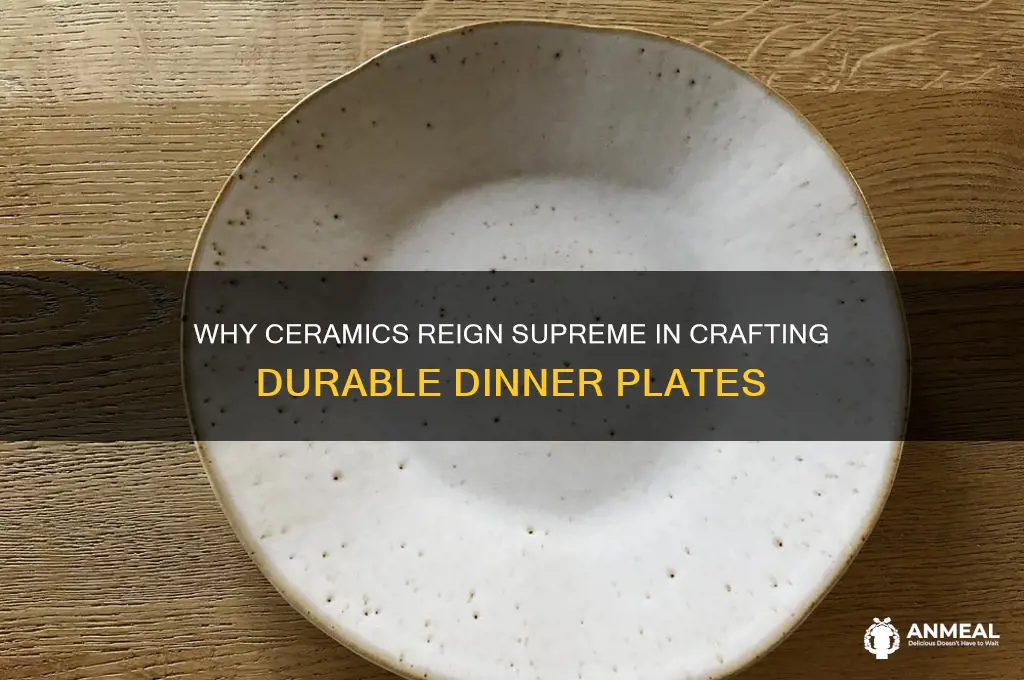 why are dinner plates made from ceramics