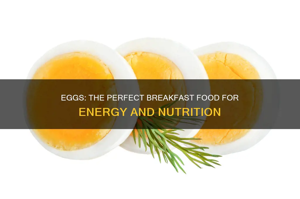 why are eggs an ideal food for breakfast