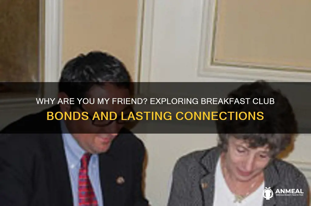 why are you my friend breakfast cluby