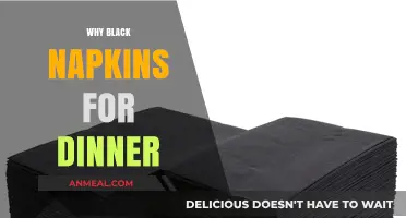 Elegant Black Napkins: Unveiling Their Unique Charm at Dinner Tables