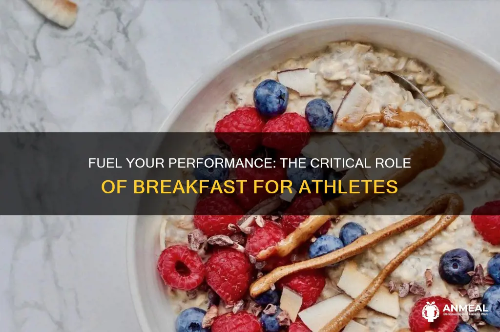 why breakfast is important for athletes