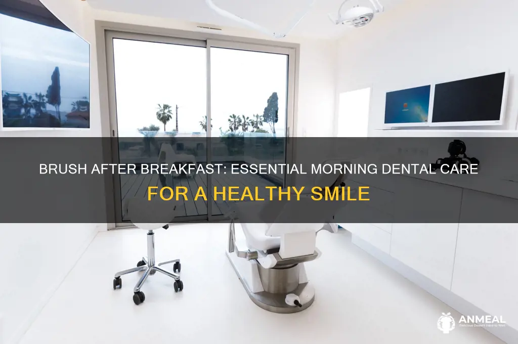 why brush after breakfast