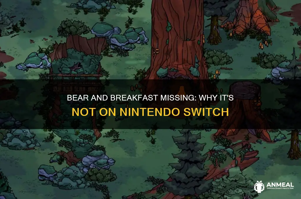 why cant i find bear and breakfast on switch