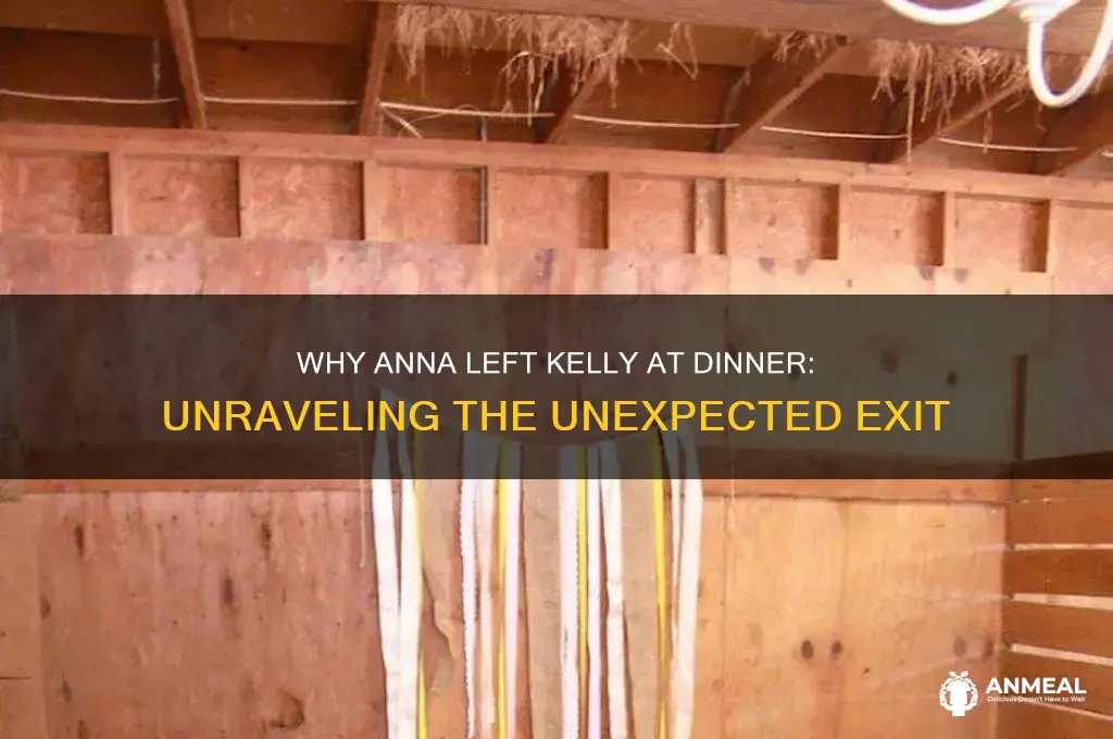 why did anna leave kelly at dinner