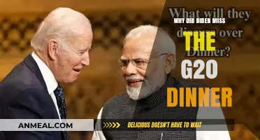 Biden's G20 Dinner Absence: Reasons Behind the Missed Event