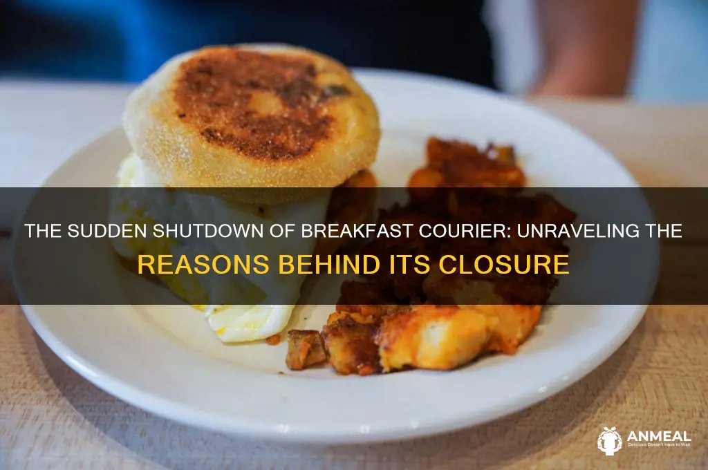 why did breakfast courier close