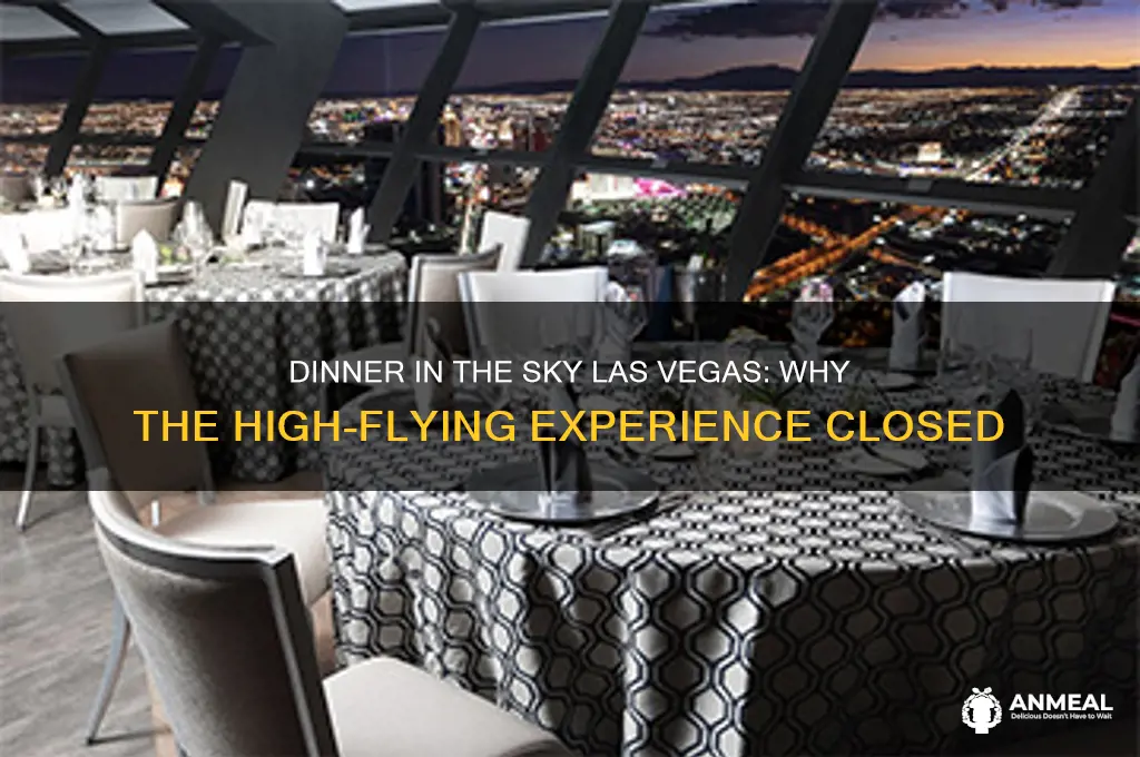 why did dinner in the sky in las vegas close