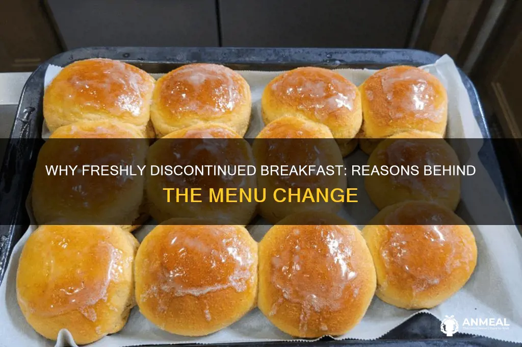 why did freshly discontinue breakfast