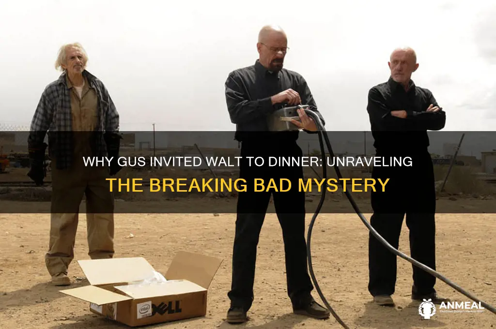 why did gus invite walt over for dinner