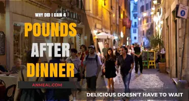 Post-Dinner Weight Gain: Understanding Sudden 4-Pound Fluctuations