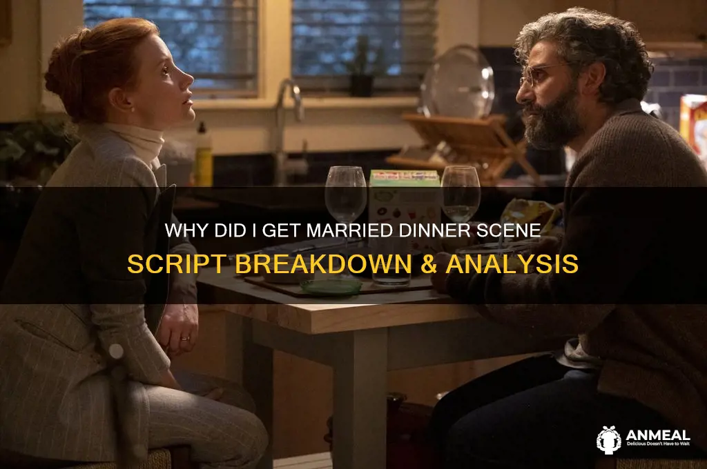 why did i get married dinner scene script