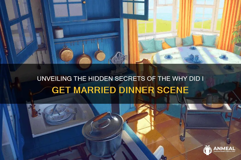 why did i get married dinner scene secrets