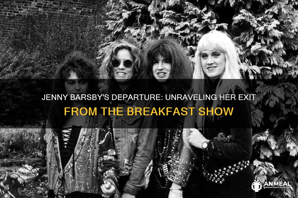why did jenny barsby leave the breakfast show