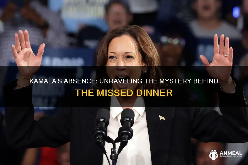 why did kamala miss the dinner