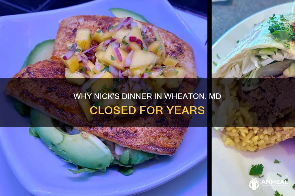 why did nicks dinner close for years in wheaton md