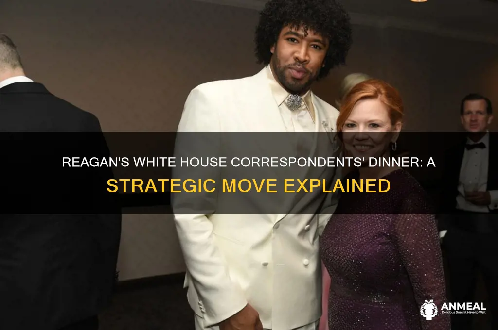 why did reagan go to the white house correspondance dinner
