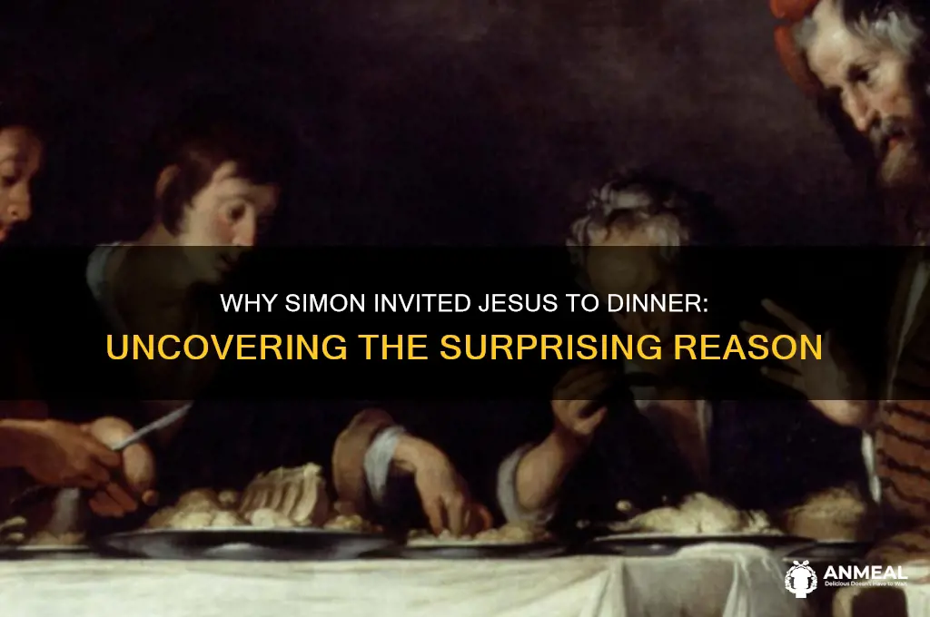 why did simon invite jesus to dinner