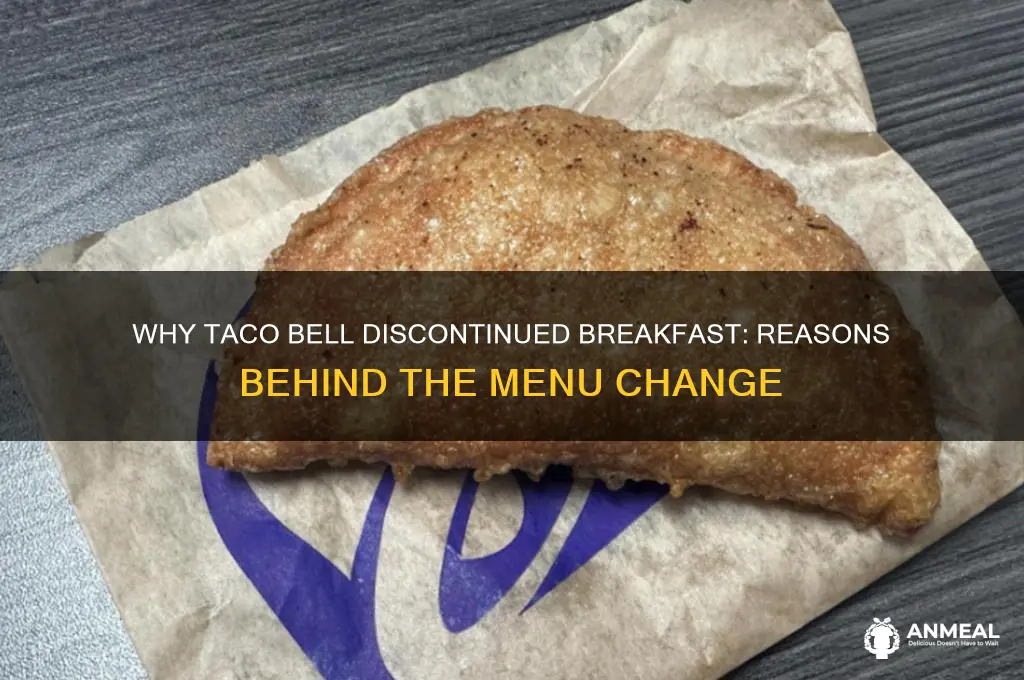 why did taco bell stop selling breakfast