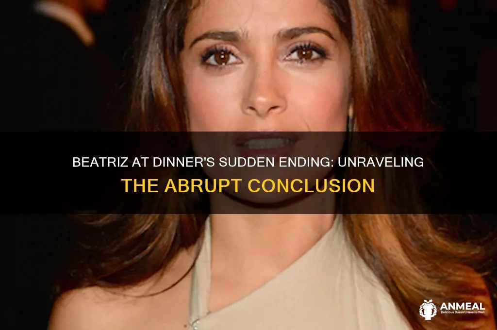 why did the film beatriz at dinner end so abruptly