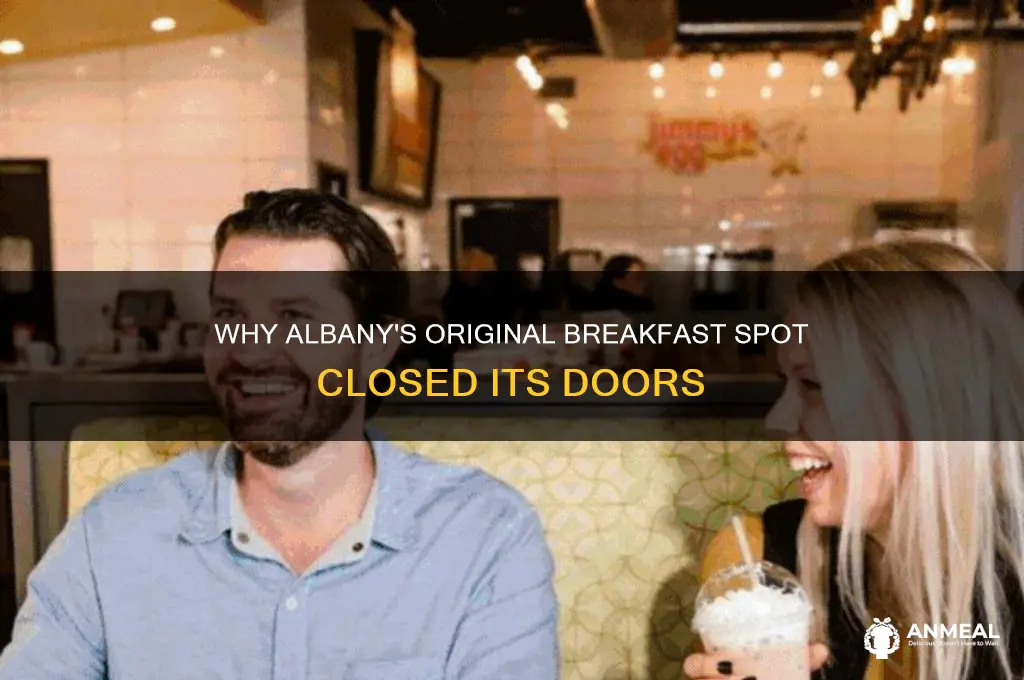 why did the original breakfast albany oregon close