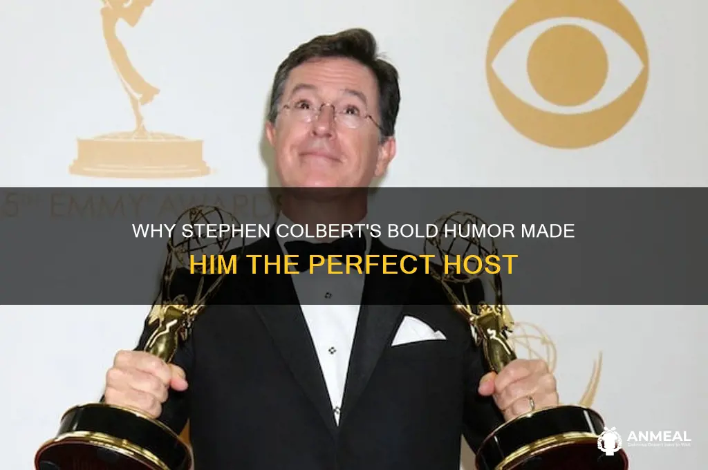 why did they let stephen colbert host correpondents dinner