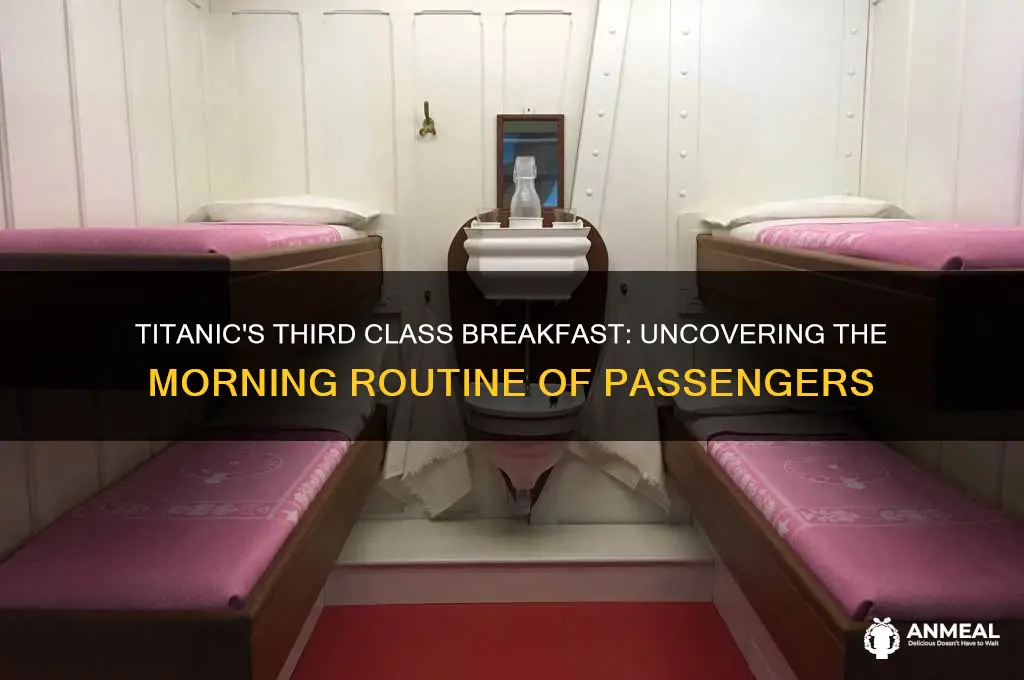 why did third class have breakfast on the titanic