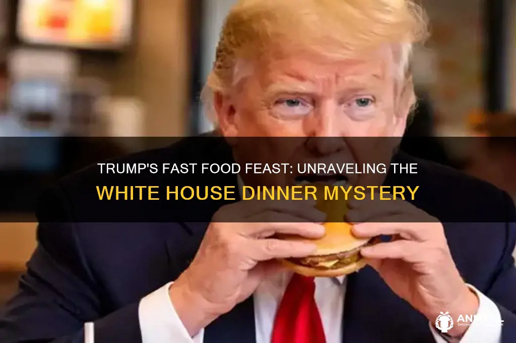 why did trump have fast food dinner