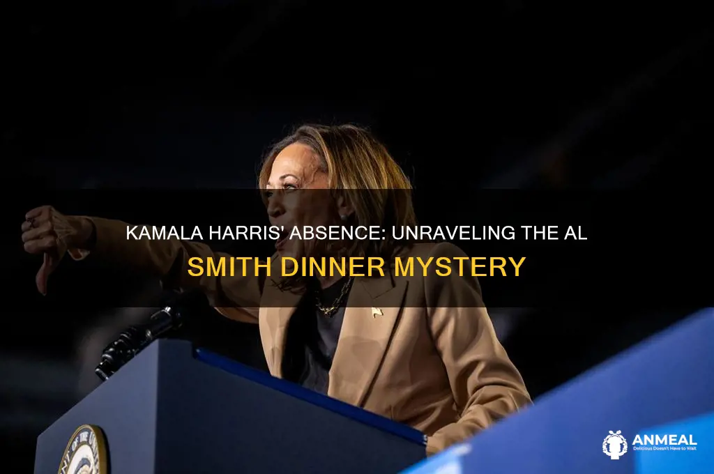 why didnt kamala attend the al smith dinner