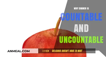 Dinner's Dual Nature: Exploring Countable and Uncountable Meanings