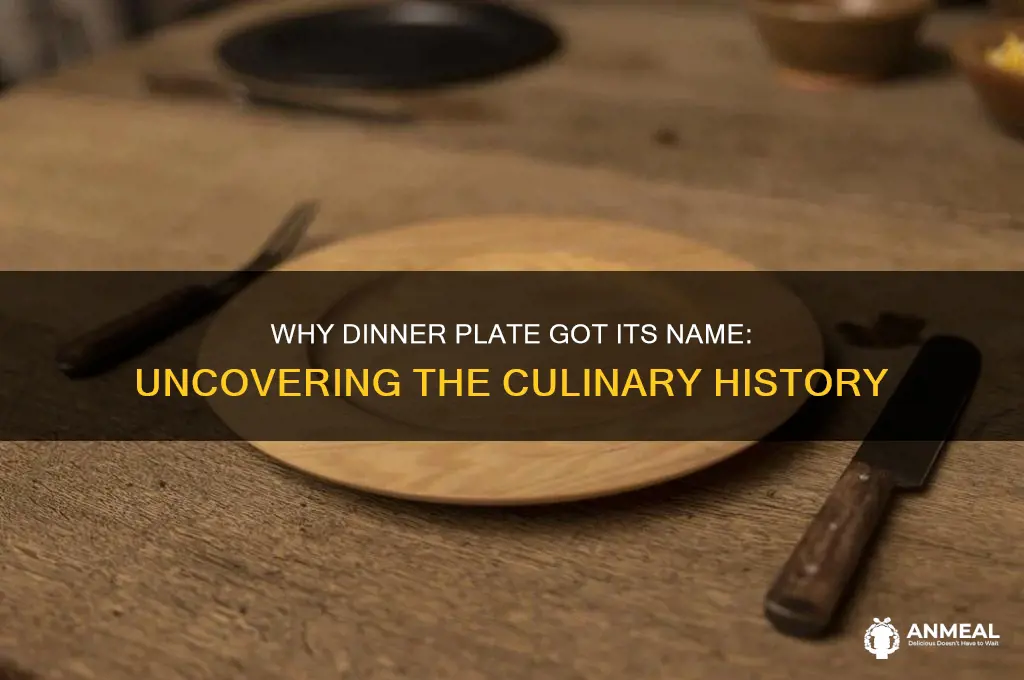 why dinner plate is called dinner plate