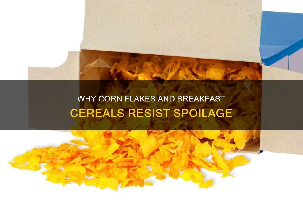why do breakfast cereals like corn flakes not spoil