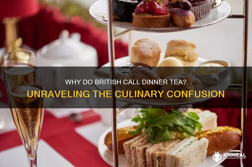 why do british call dinner tea