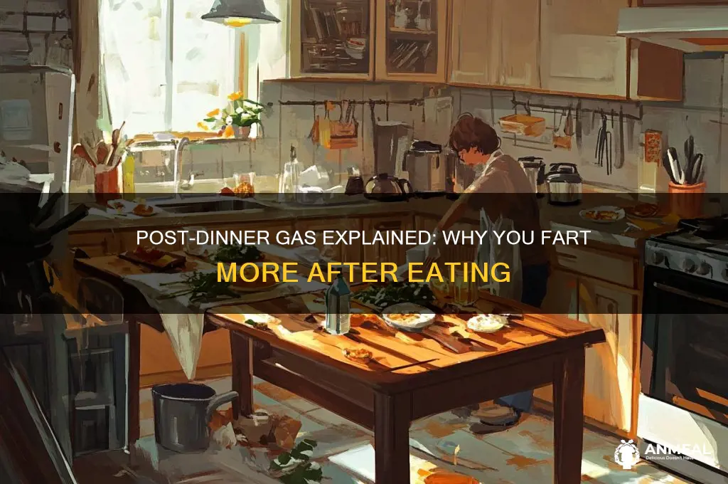 why do i fart a lot after dinner