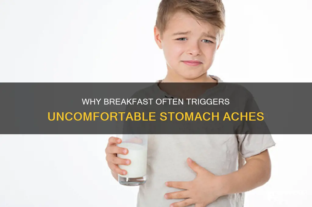 why do i get a stomach ache after breakfast