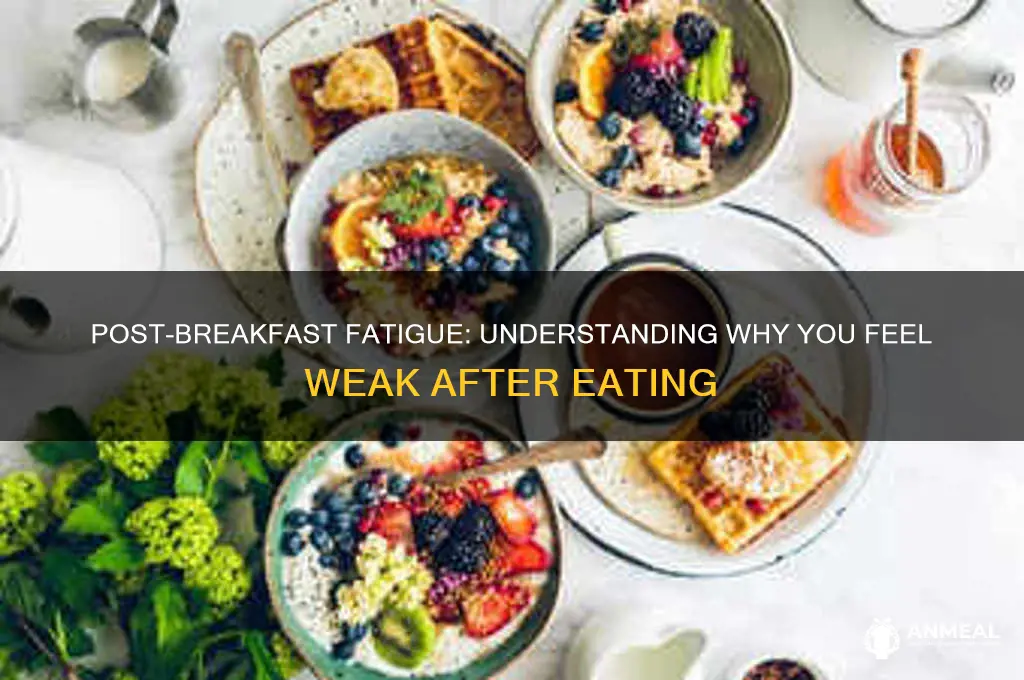 why do i get so week after breakfast breakfast