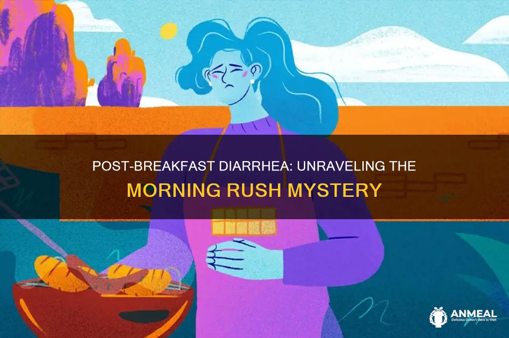 why do i get the runs after breakfast