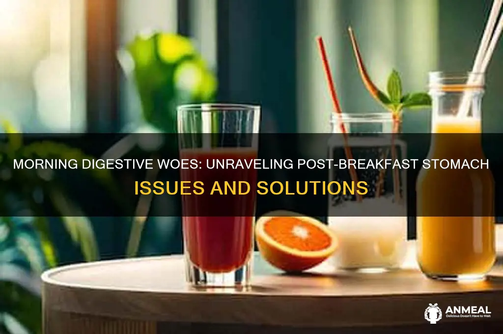why do i have digestive problems after breakfast only