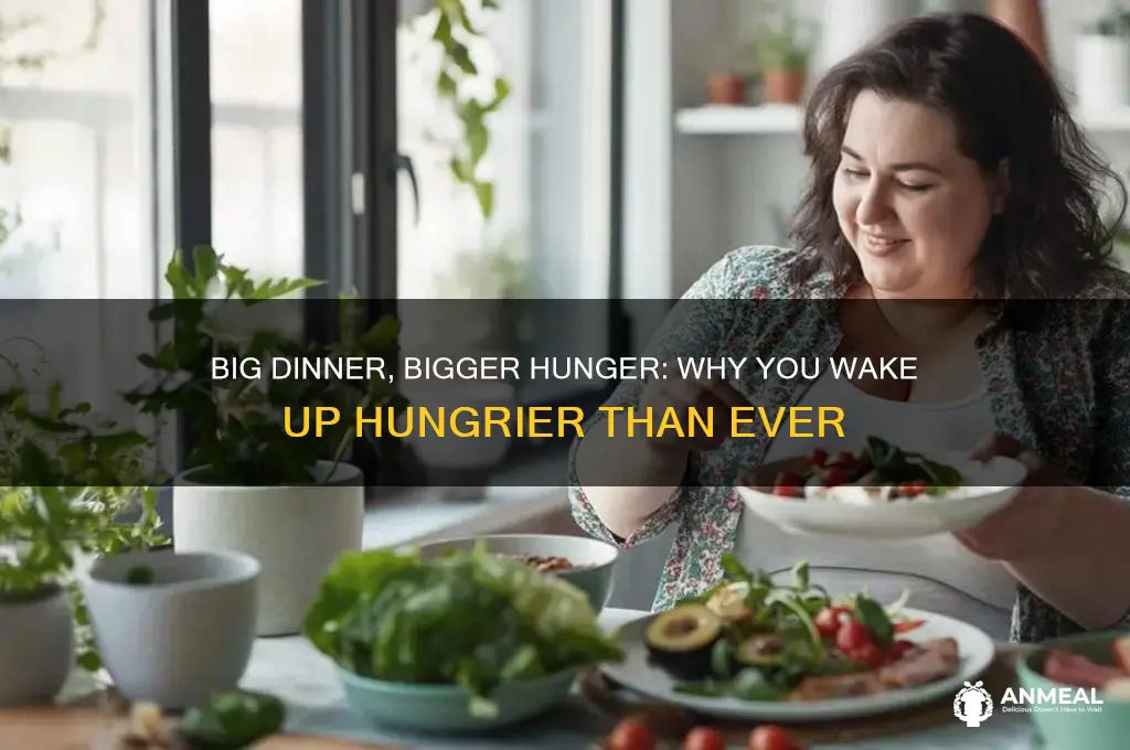 why do i wake up hungrier after a big dinner