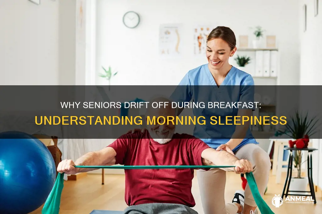 why do old people fall asleep at breakfast