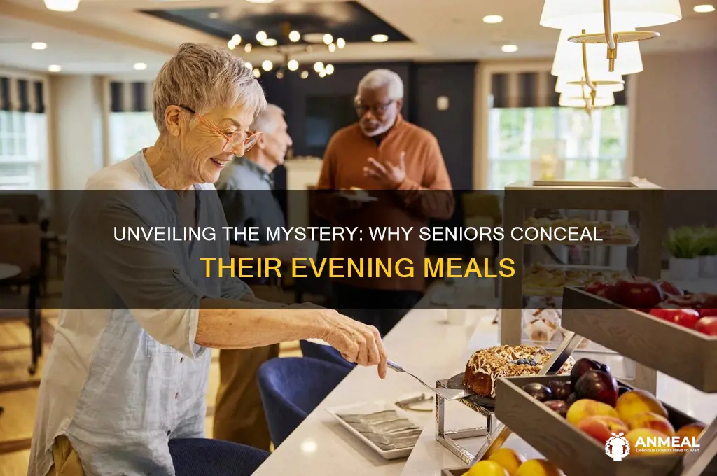 why do old people hide thier dinner