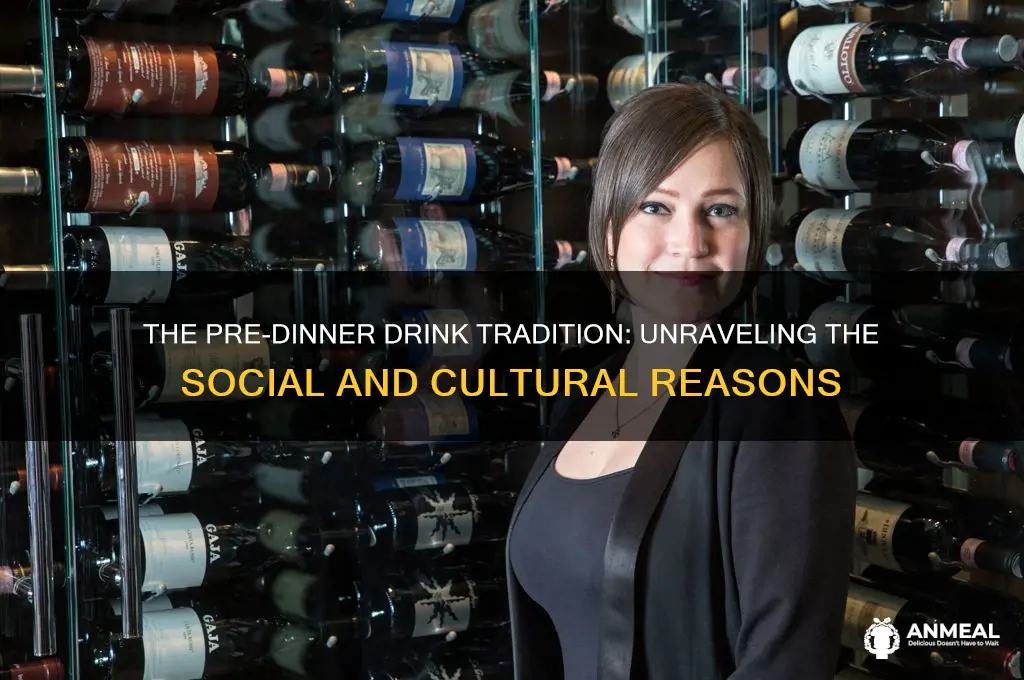 why do people drink before dinner