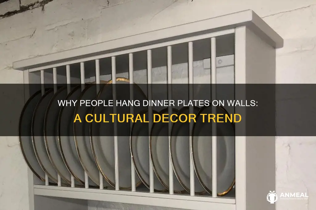 why do people hang dinner plates on the wall
